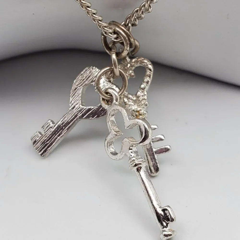 The‎ key to my heart charm necklace N1722